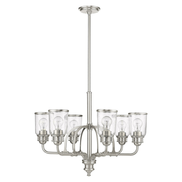 Livex Lawrenceville 40026-91 Chandelier Light - Brushed Nickel