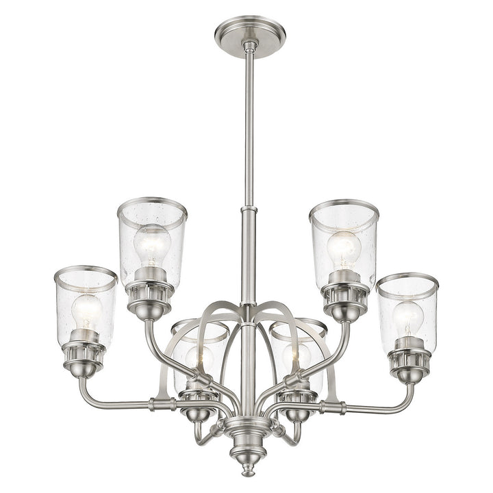 Livex Lawrenceville 40026-91 Chandelier Light - Brushed Nickel