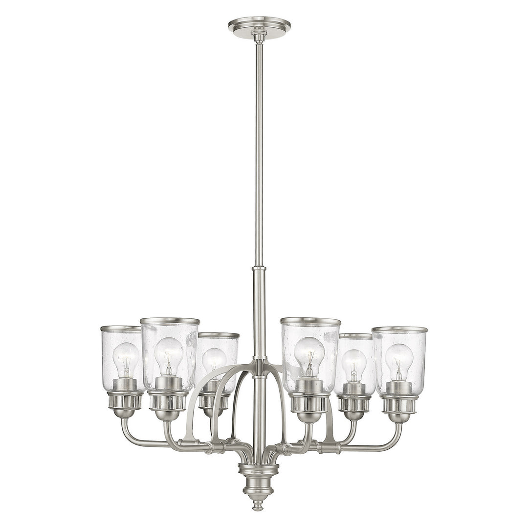 Livex Lawrenceville 40026-91 Chandelier Light - Brushed Nickel