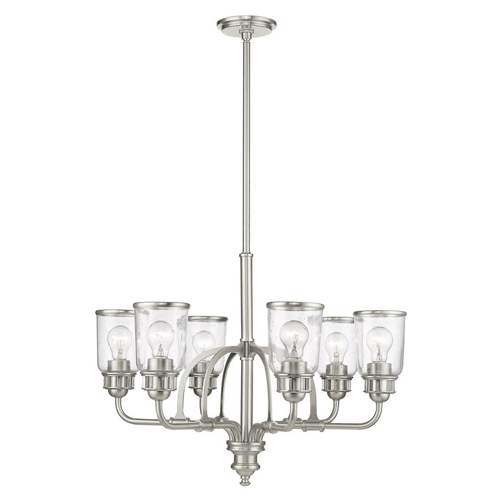 Livex Lawrenceville 40026-91 Chandelier Light - Brushed Nickel