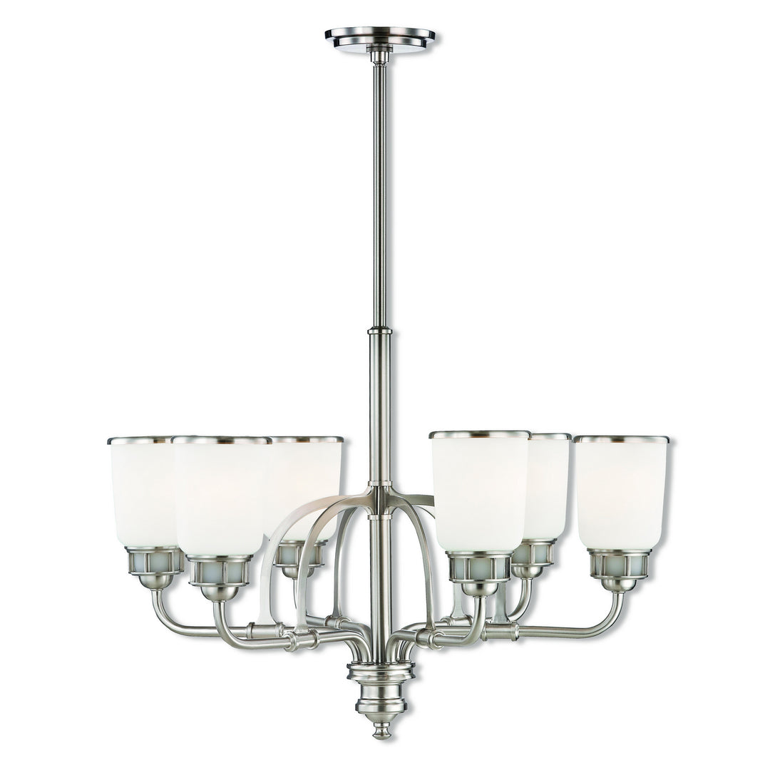 Livex Lawrenceville 40027-91 Chandelier Light - Brushed Nickel