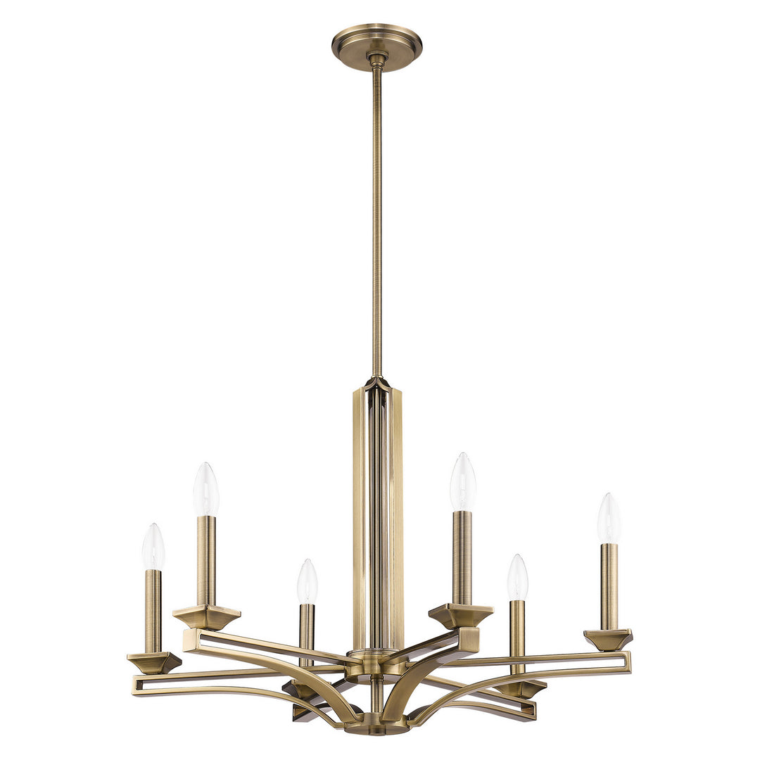 Livex Trumbull 40056-01 Chandelier Light - Antique Brass