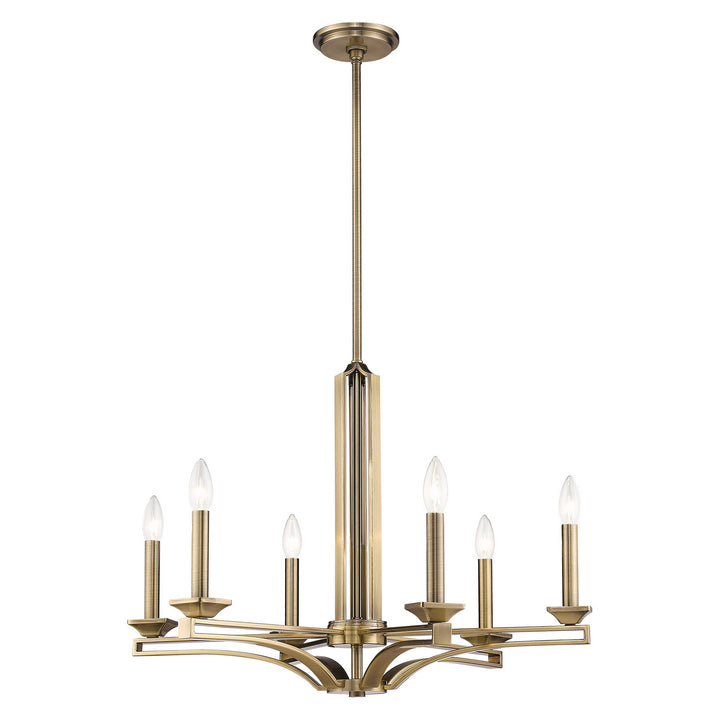 Livex Trumbull 40056-01 Chandelier Light - Antique Brass