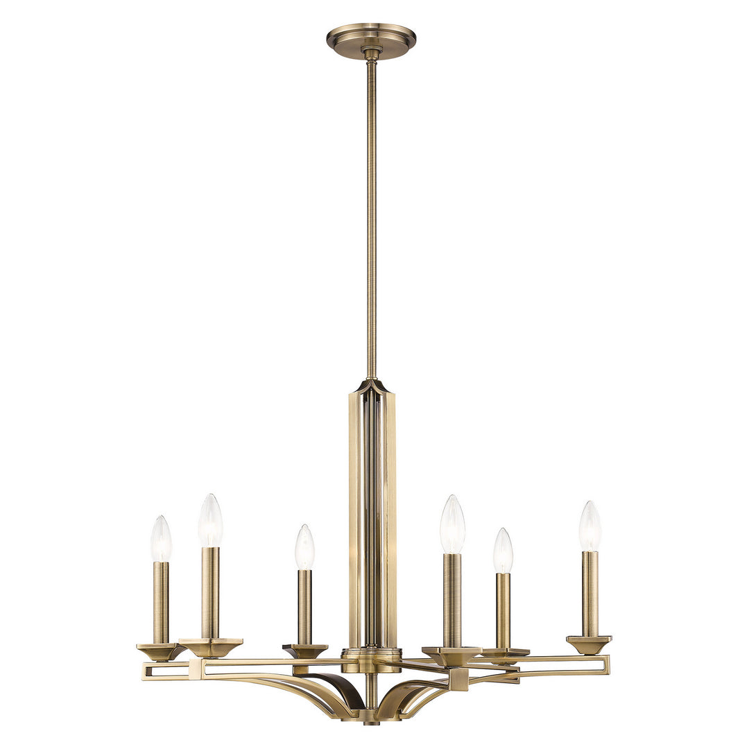 Livex Trumbull 40056-01 Chandelier Light - Antique Brass