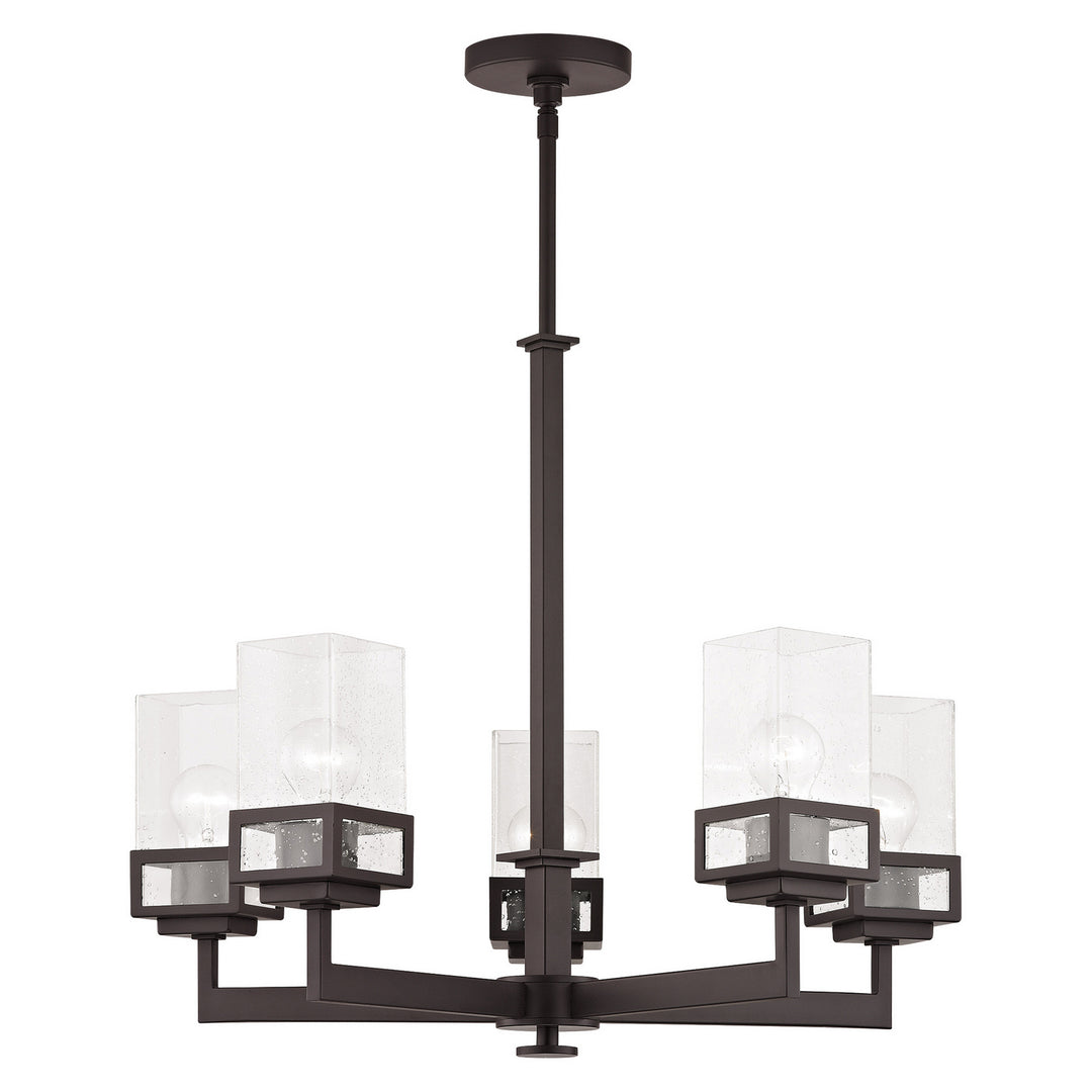 Livex Harding 40595-07 Chandelier Light - Bronze