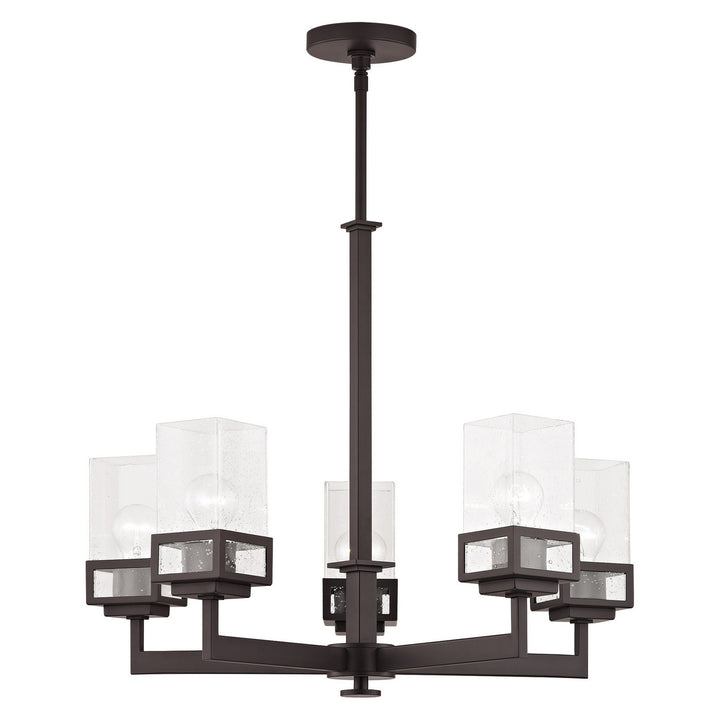 Livex Harding 40595-07 Chandelier Light - Bronze