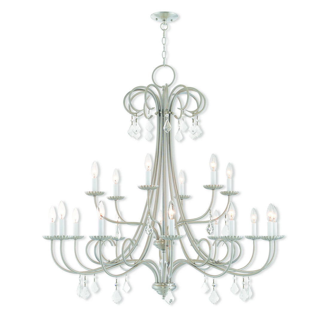 Livex Daphne 40870-91 Chandelier Light - Brushed Nickel