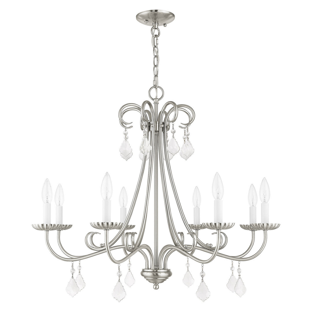 Livex Daphne 40878-91 Chandelier Light - Brushed Nickel