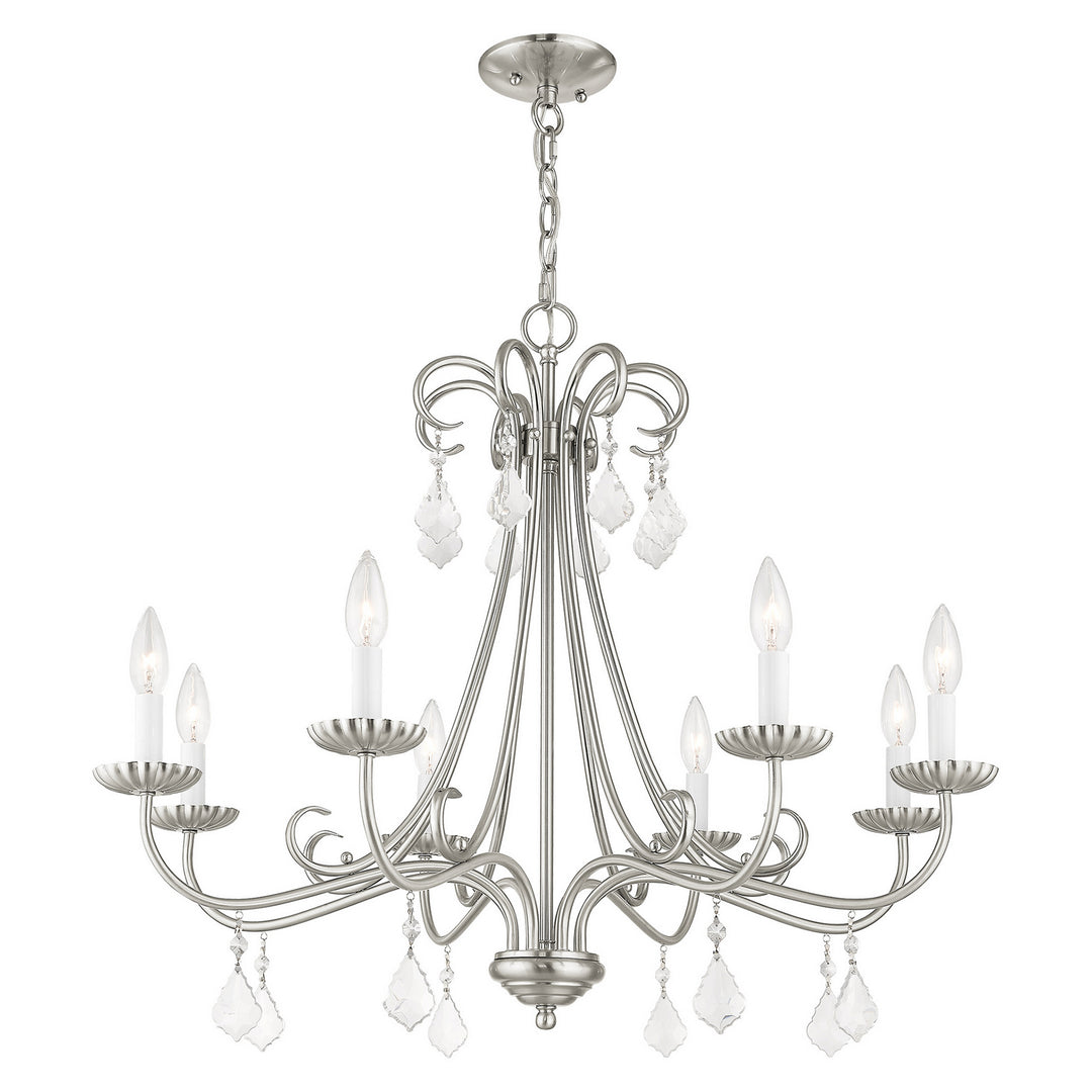 Livex Daphne 40878-91 Chandelier Light - Brushed Nickel