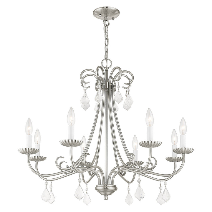 Livex Daphne 40878-91 Chandelier Light - Brushed Nickel