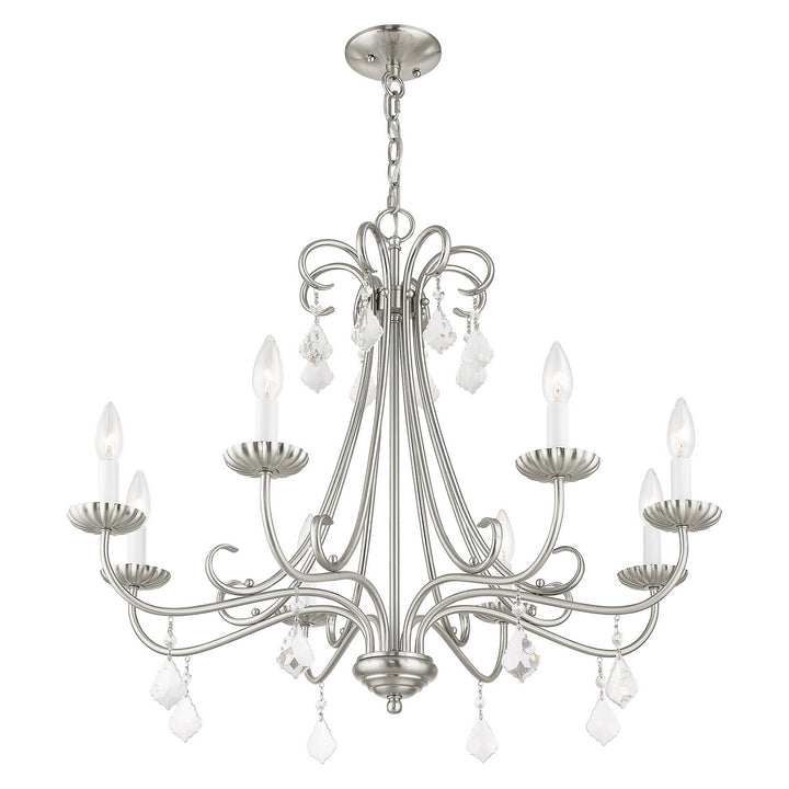 Livex Daphne 40878-91 Chandelier Light - Brushed Nickel