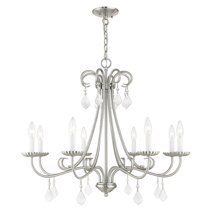 Livex Daphne 40878-91 Chandelier Light - Brushed Nickel