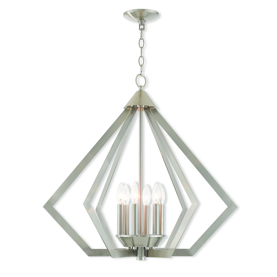 Livex Prism 40926-91 Chandelier Light - Brushed Nickel