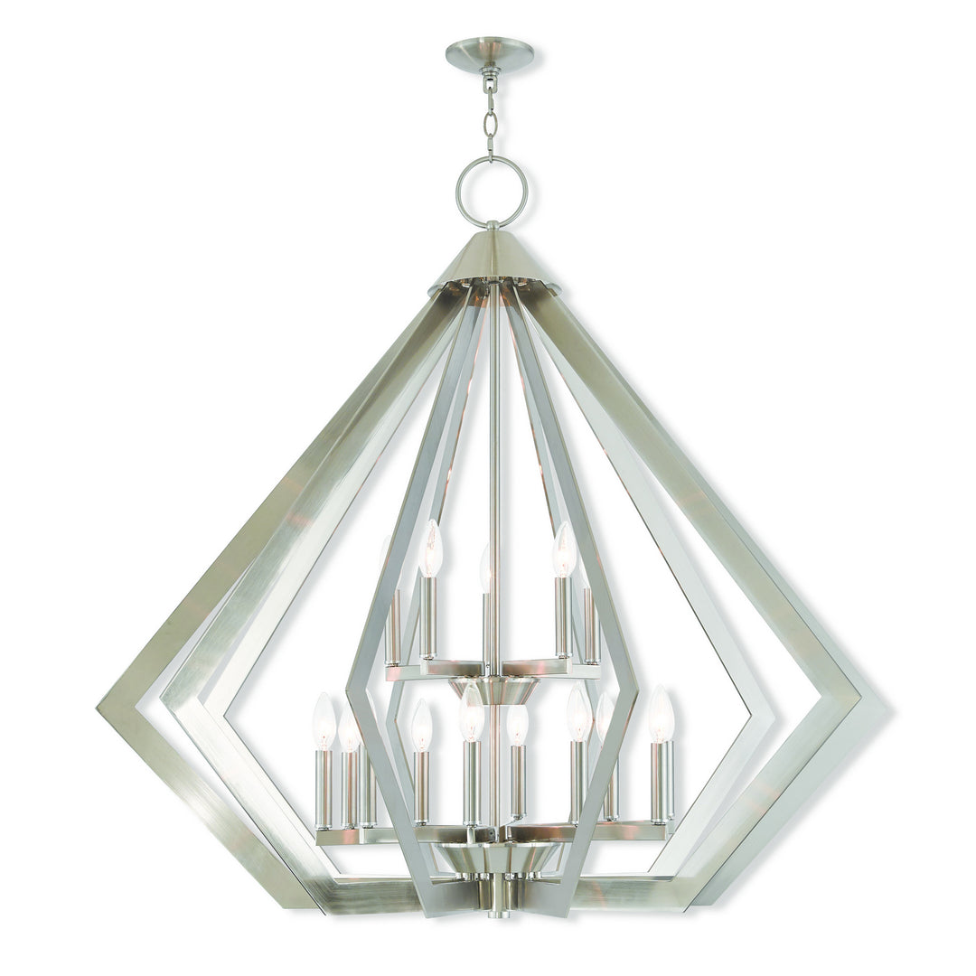 Livex Prism 40928-91 Chandelier Light - Brushed Nickel