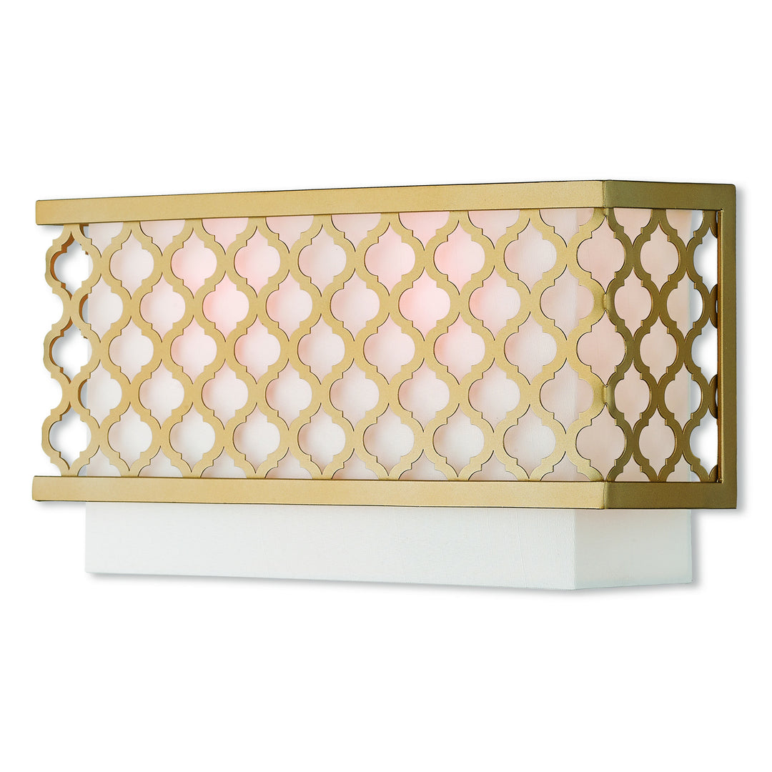 Livex Arabesque 41102-33 Wall Sconce Light - Soft Gold