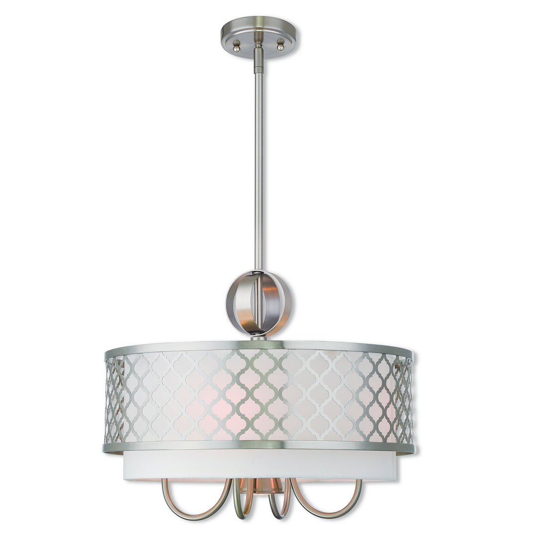 Livex Arabesque 41104-91 Chandelier Light - Brushed Nickel