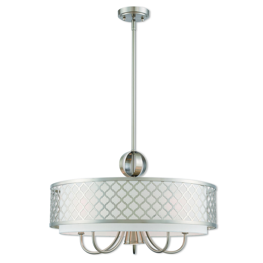 Livex Arabesque 41105-91 Chandelier Light - Brushed Nickel