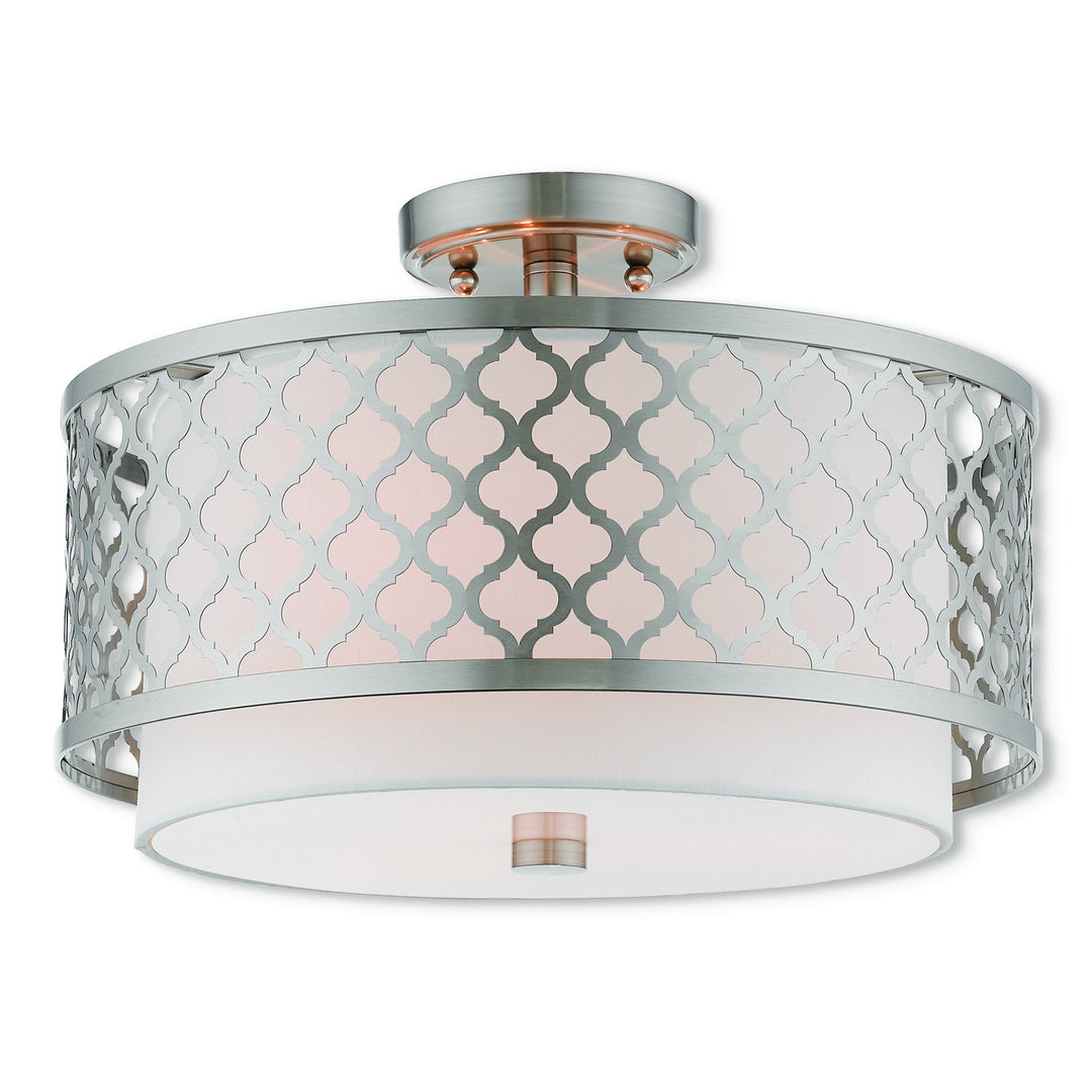 Livex Arabesque 41108-91 Ceiling Light - Brushed Nickel