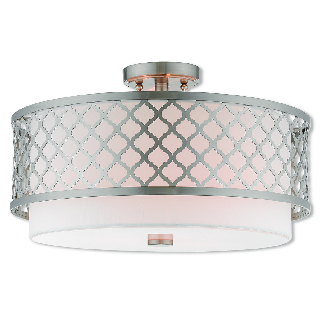 Livex Arabesque 41109-91 Ceiling Light - Brushed Nickel