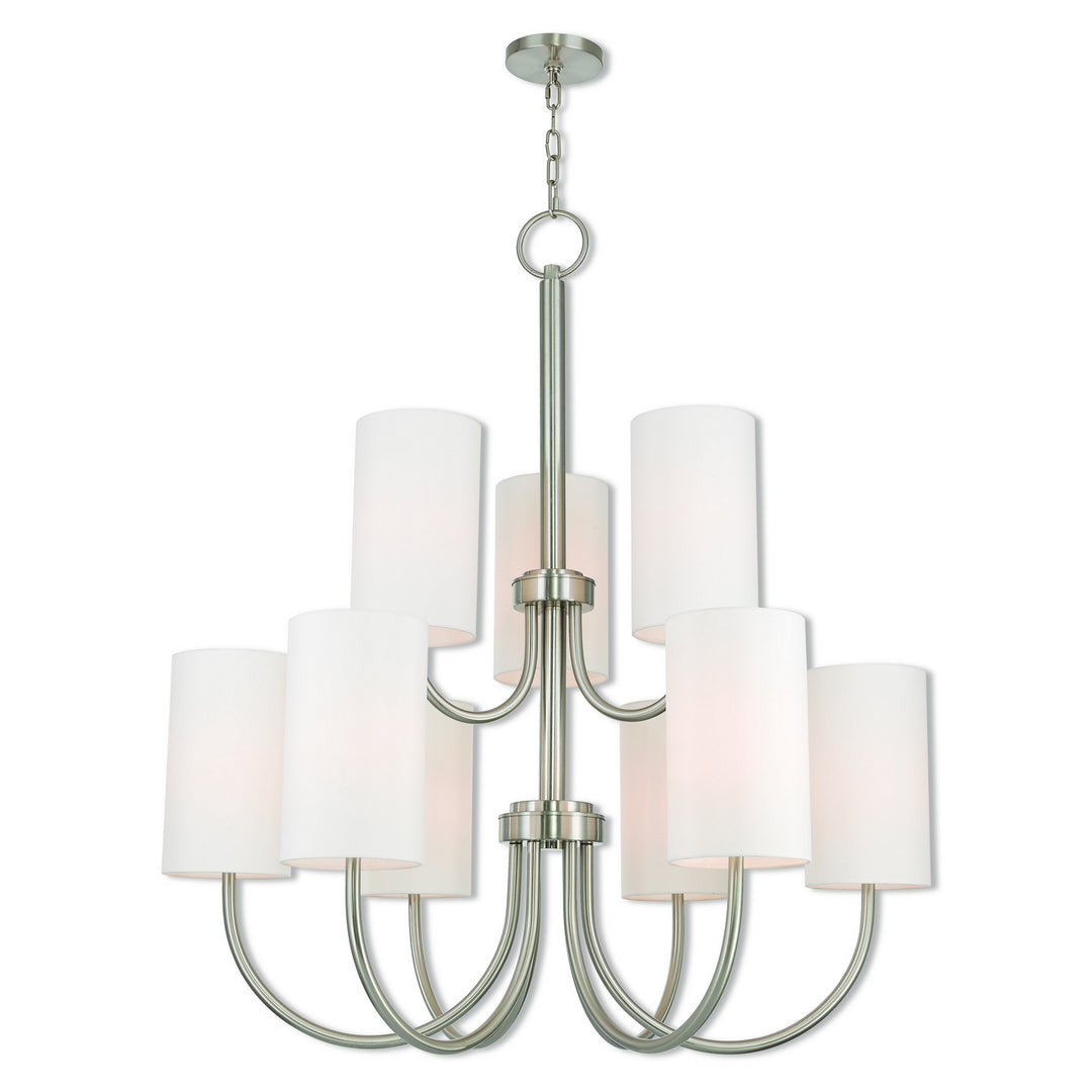 Livex Haddonfield 41168-91 Chandelier Light - Brushed Nickel