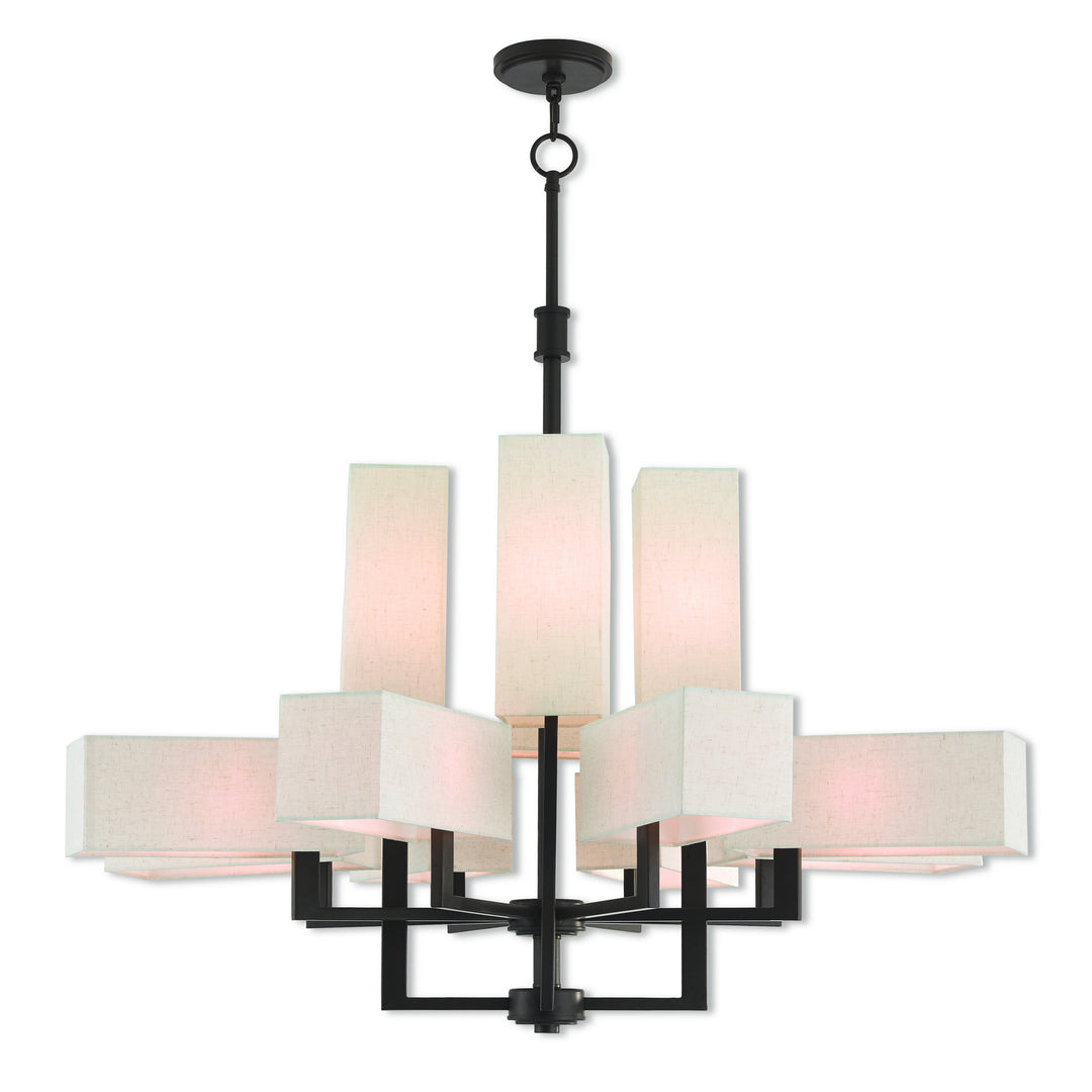 Livex Rubix 42669-07 Chandelier Light - Bronze
