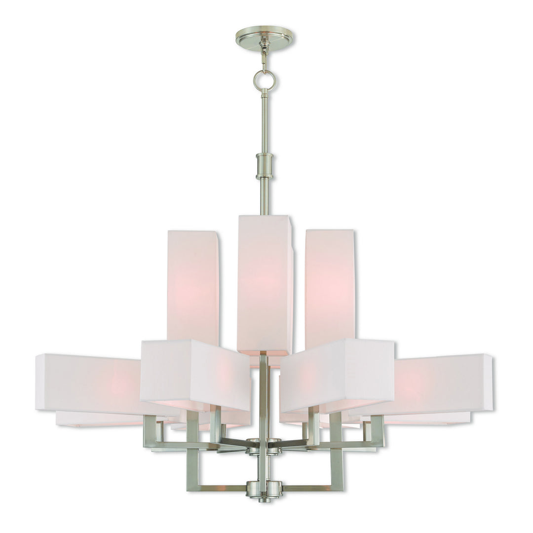 Livex Rubix 42679-91 Chandelier Light - Brushed Nickel