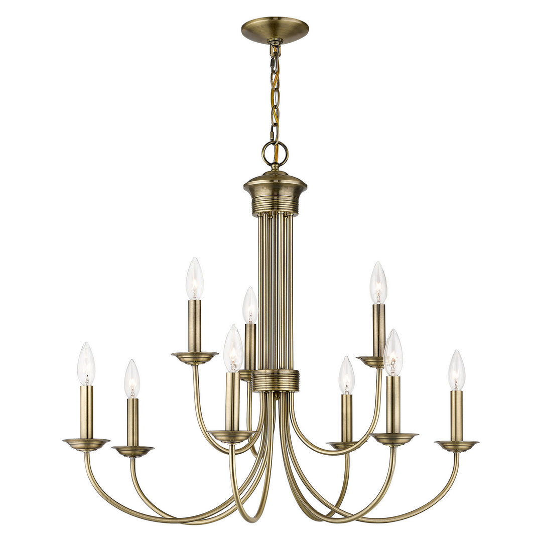 Livex Estate 42687-01 Chandelier Light - Antique Brass