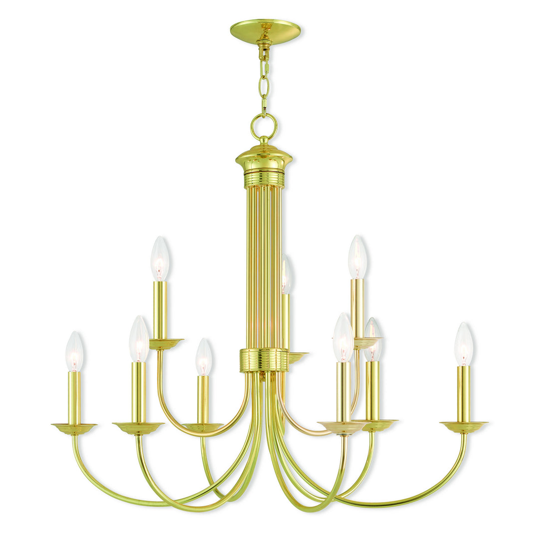 Livex Estate 42687-02 Chandelier Light - Polished Brass