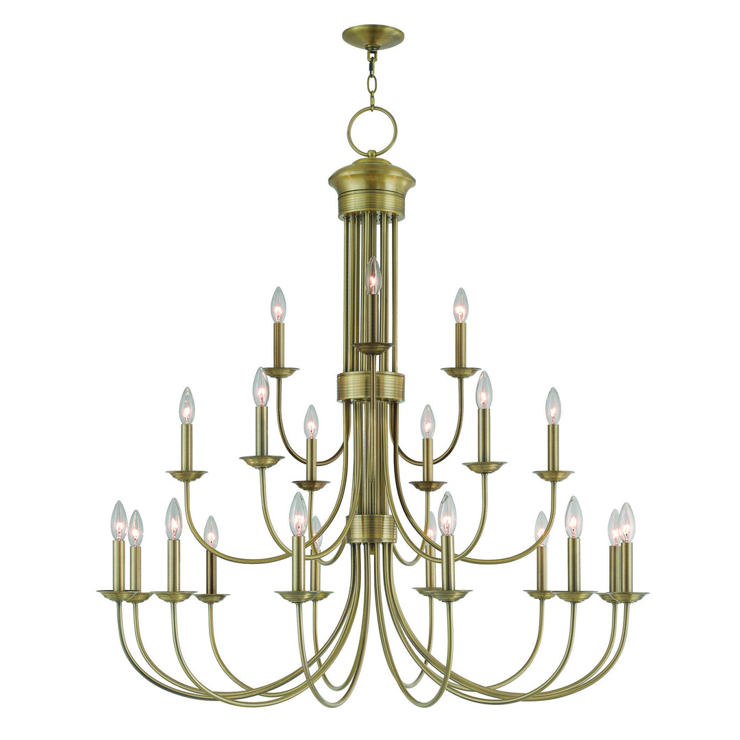 Livex Estate 42688-01 Chandelier Light - Antique Brass