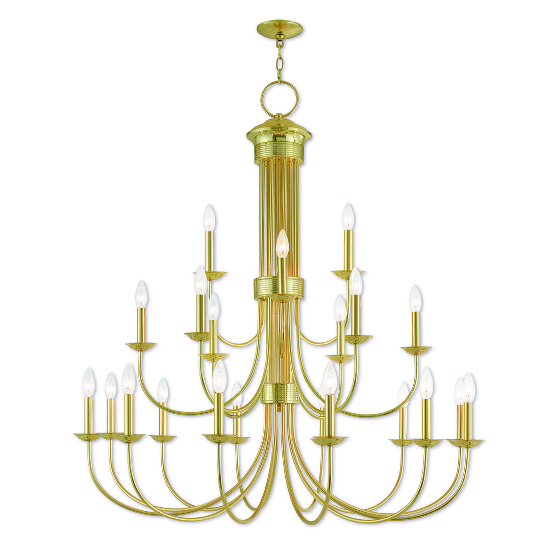 Livex Estate 42688-02 Chandelier Light - Polished Brass