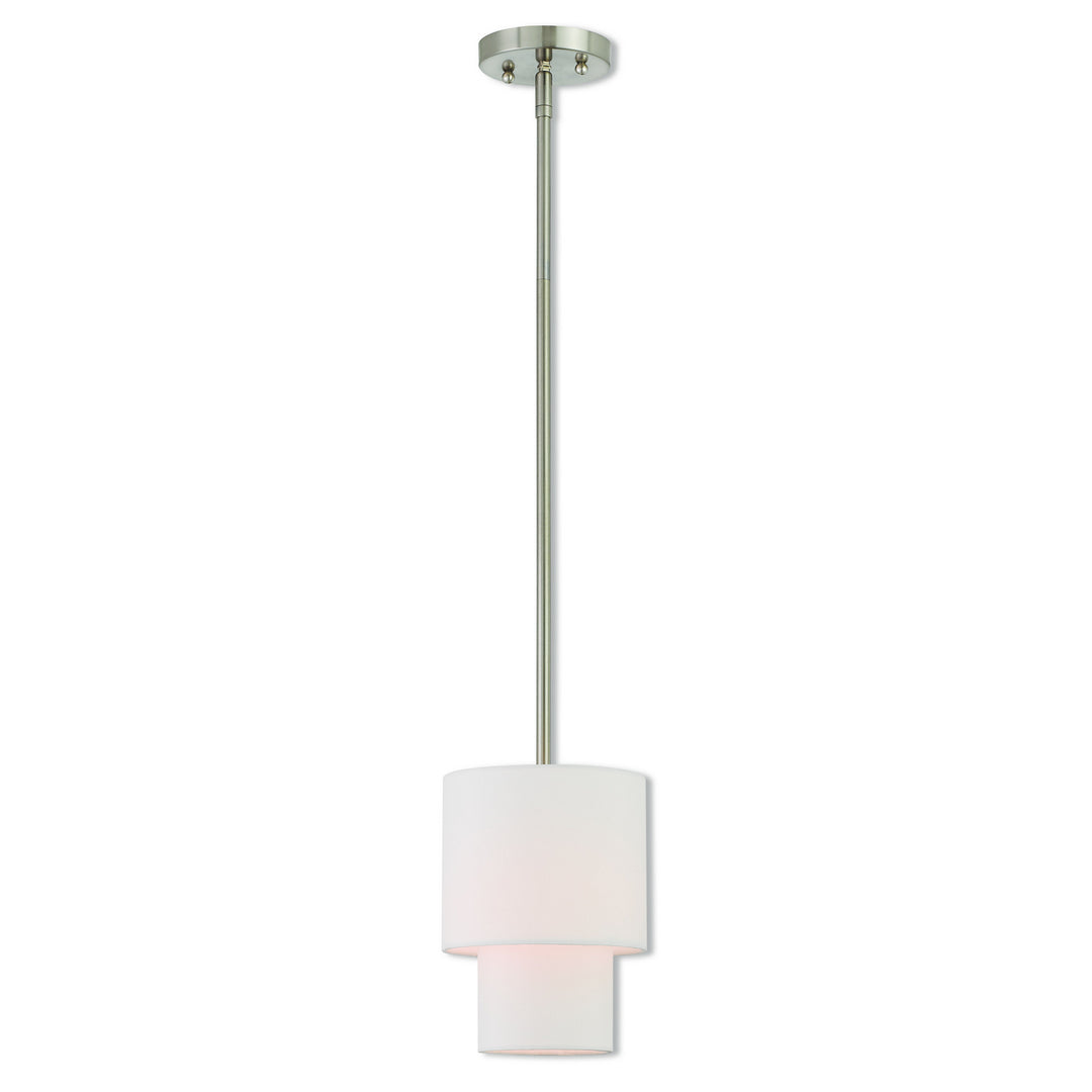 Livex Meridian 51040-91 Pendant Light - Brushed Nickel