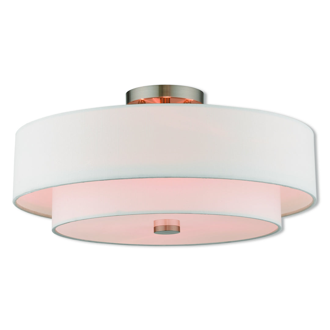 Livex Meridian 51045-91 Ceiling Light - Brushed Nickel