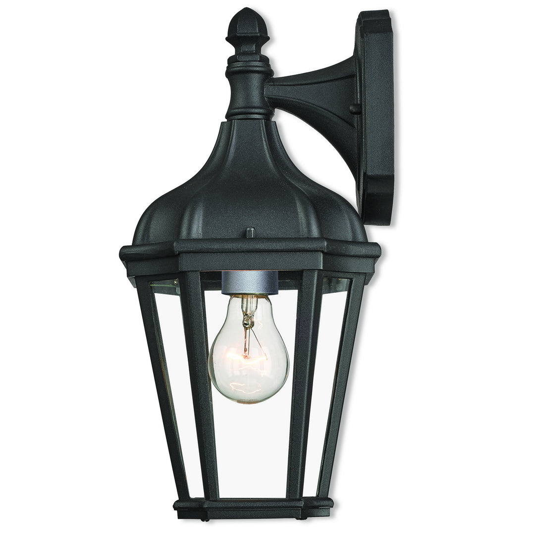 Livex Lighting 76181-14  Morgan Outdoor Textured Black W/ Antique Silver Cluster