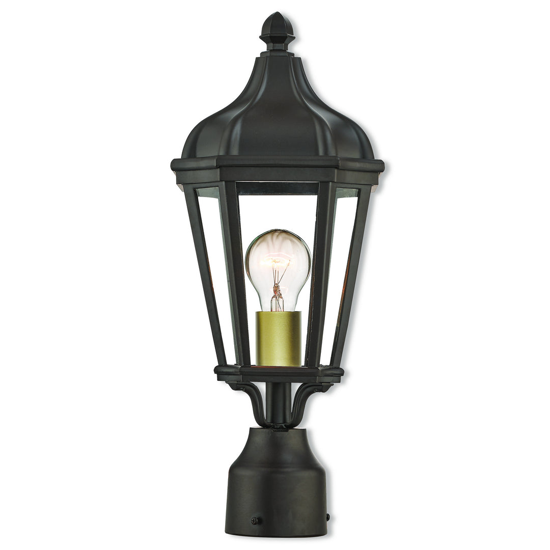 Livex Lighting 76184-07  Morgan Outdoor Bronze W/ Antique Gold Cluster