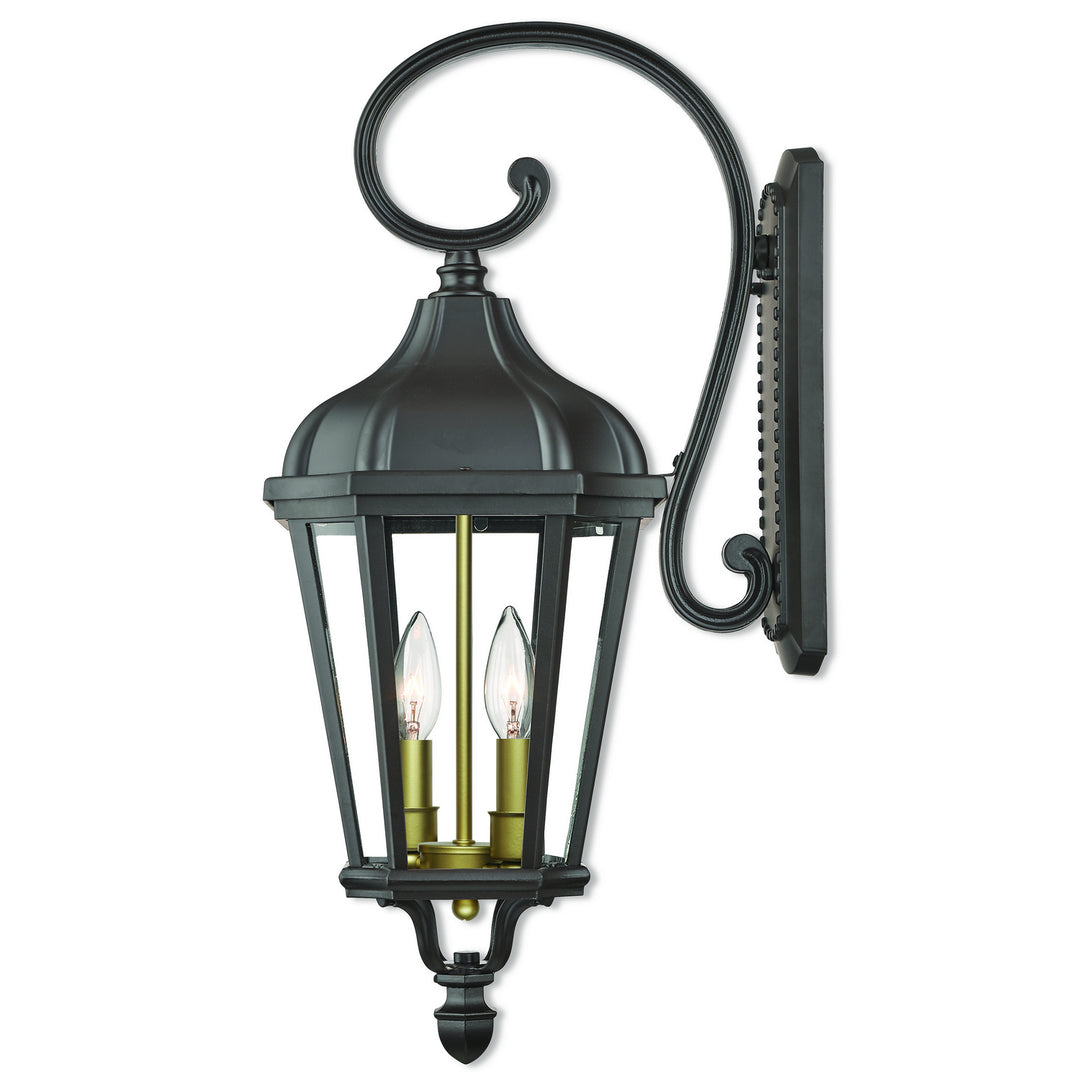 Livex Lighting 76186-07  Morgan Outdoor Bronze W/ Antique Gold Cluster