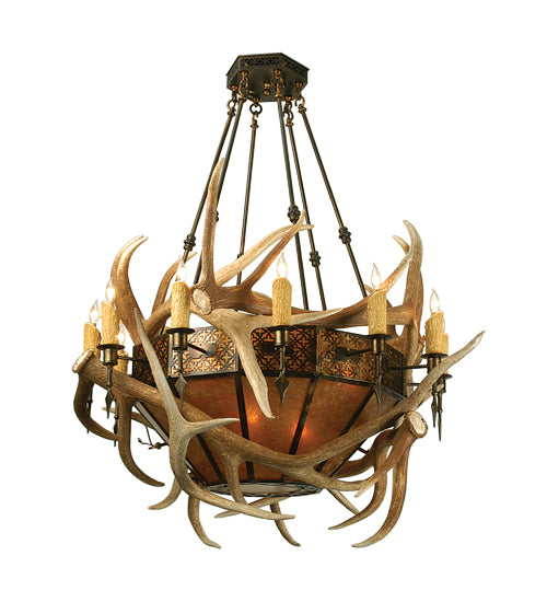 Meyda Tiffany Antlers 81310 Pendant Light - Antique Copper