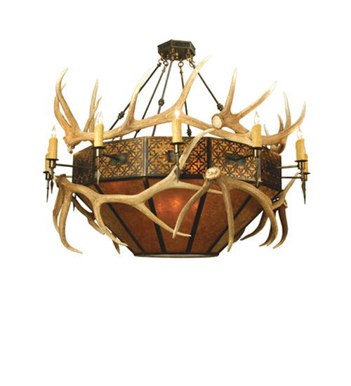 Meyda Tiffany Antlers 81321 Ceiling Light - Antique Copper