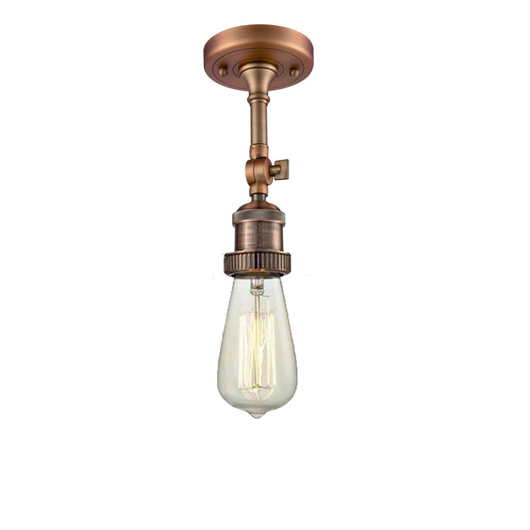 Innovations Bare Bulb 200F-AC Ceiling Light - Antique Copper