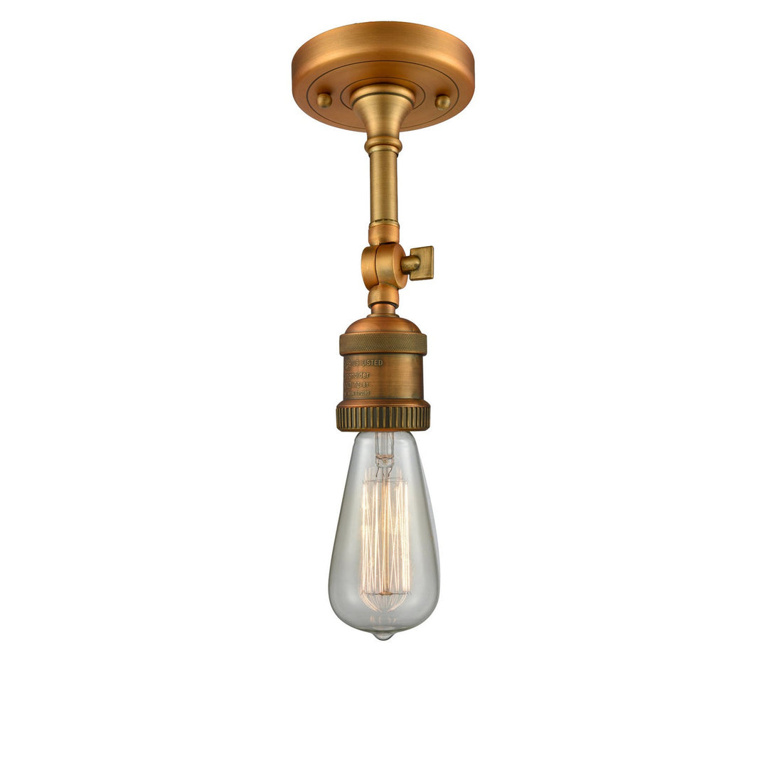 Innovations Bare Bulb 200F-BB Ceiling Light - Brushed Brass