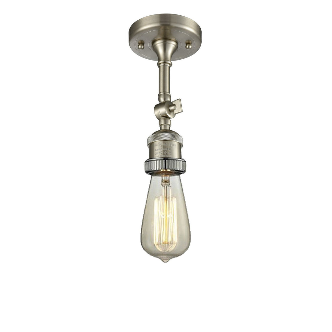 Innovations Bare Bulb 200F-SN Ceiling Light - Satin Nickel