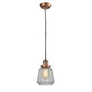 Innovations Franklin Restoration 201C-AC-G142 Pendant Light - Antique Copper