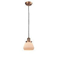 Innovations Franklin Restoration 201C-AC-G171 Pendant Light - Antique Copper