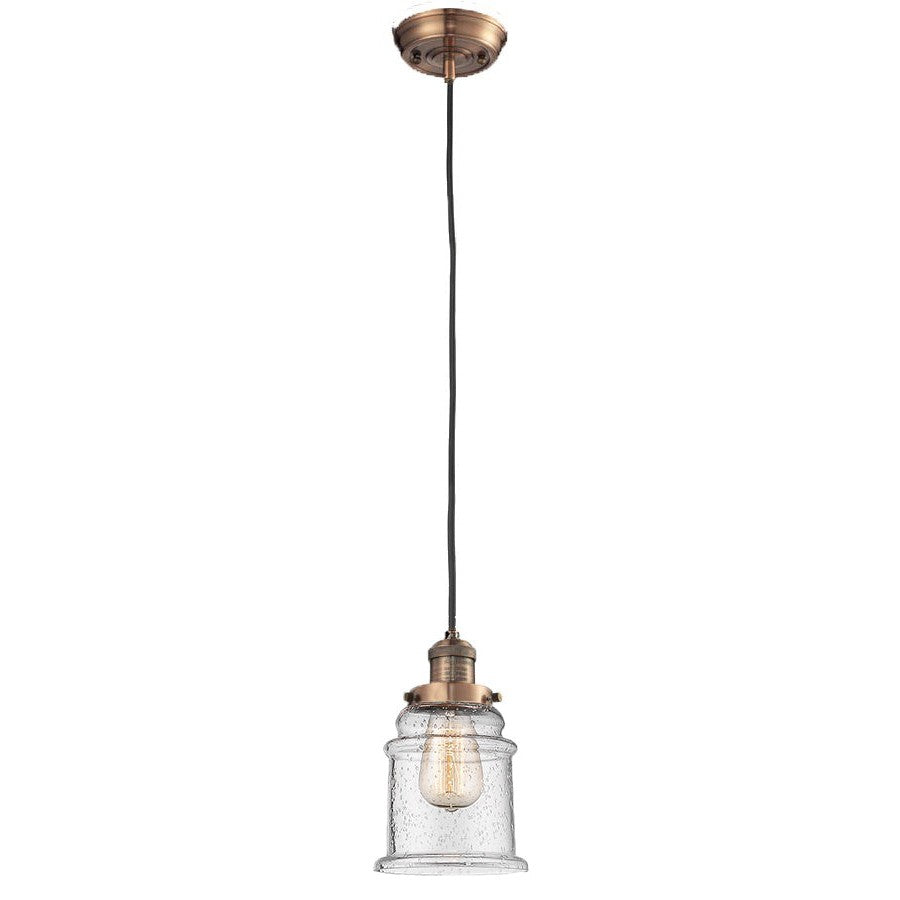 Innovations Franklin Restoration 201C-AC-G184 Pendant Light - Antique Copper