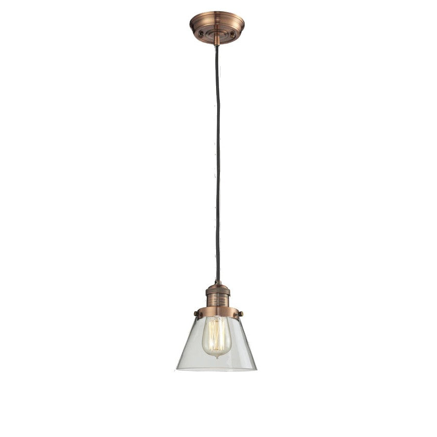 Innovations Franklin Restoration 201C-AC-G62 Pendant Light - Antique Copper