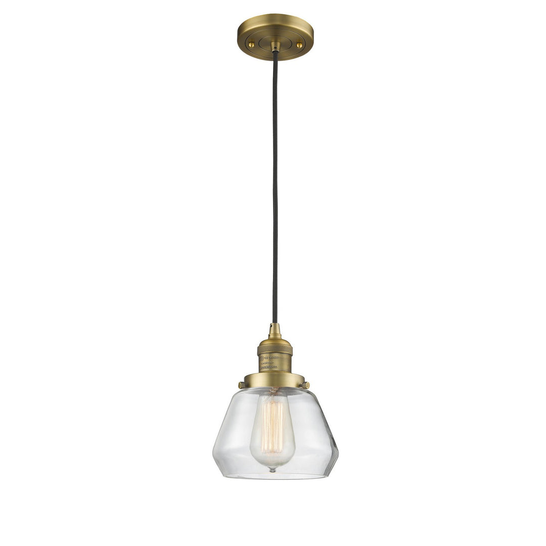Innovations Franklin Restoration 201C-BB-G172 Pendant Light - Brushed Brass