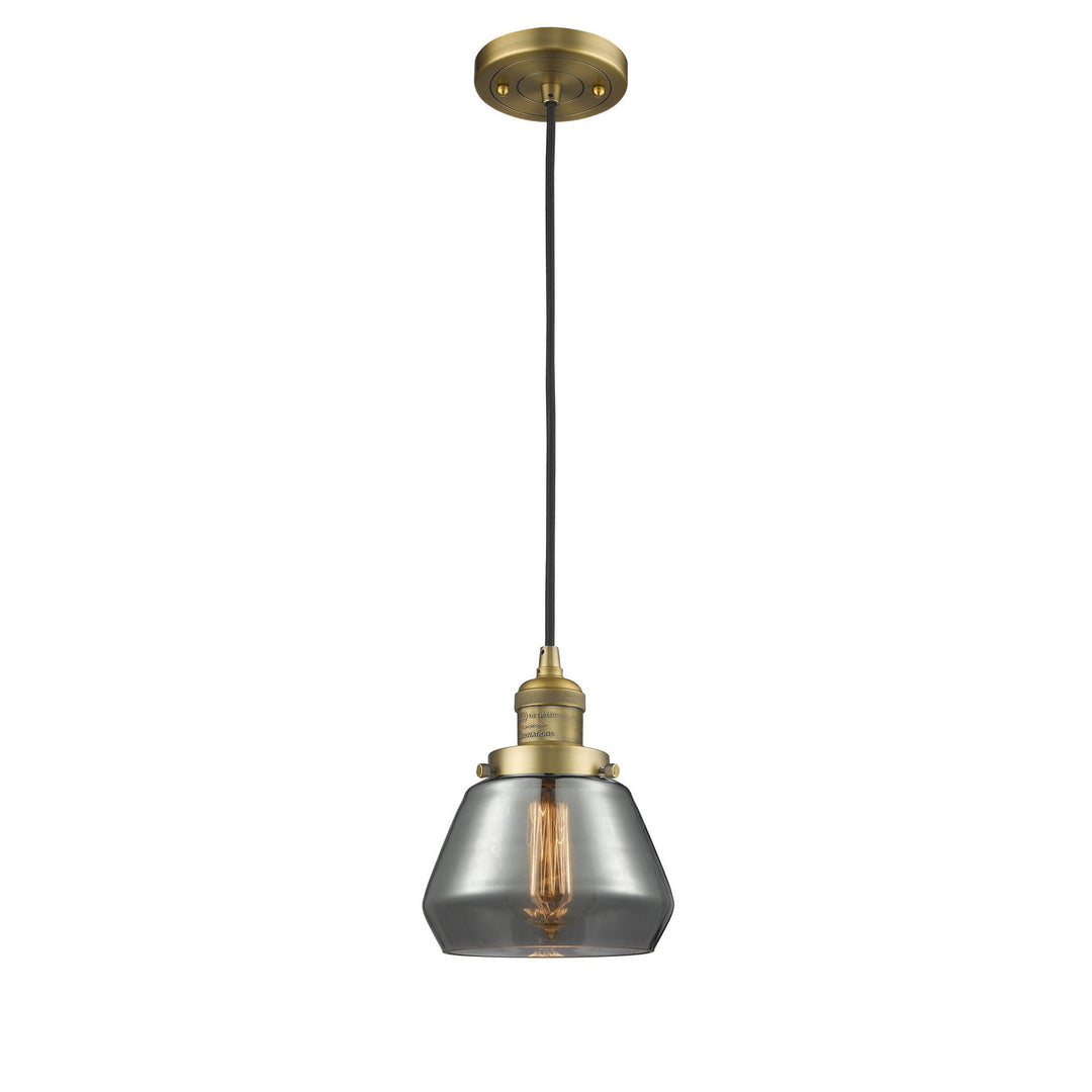 Innovations Franklin Restoration 201C-BB-G173 Pendant Light - Brushed Brass