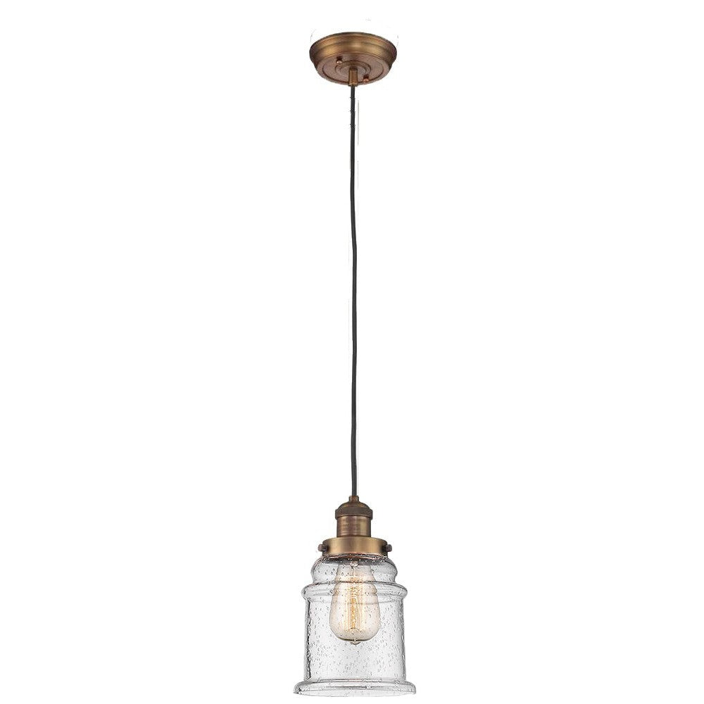 Innovations Franklin Restoration 201C-BB-G184 Pendant Light - Brushed Brass