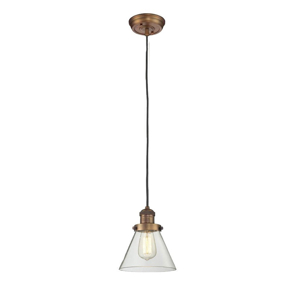 Innovations Franklin Restoration 201C-BB-G62 Pendant Light - Brushed Brass