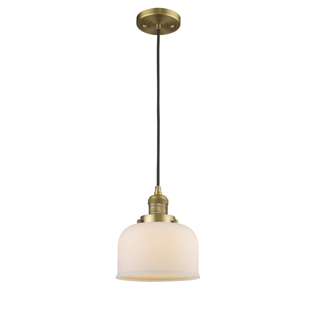 Innovations Franklin Restoration 201C-BB-G71 Pendant Light - Brushed Brass