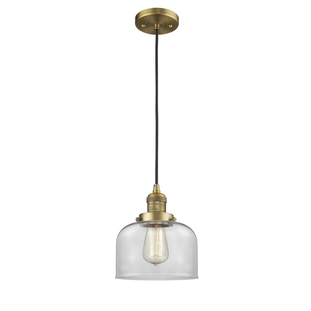 Innovations Franklin Restoration 201C-BB-G72 Pendant Light - Brushed Brass